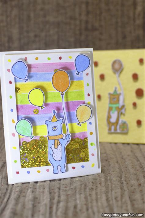 Browse and use various backgrounds and frames. How to Make a Birthday Shaker Card - Homemade Birthday ...