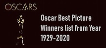 Oscar Best Picture Winners (Academy Award for Best Picture) list from ...
