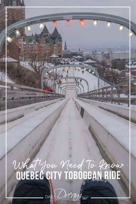 What You Need To Know About The Quebec City Toboggan Ride
