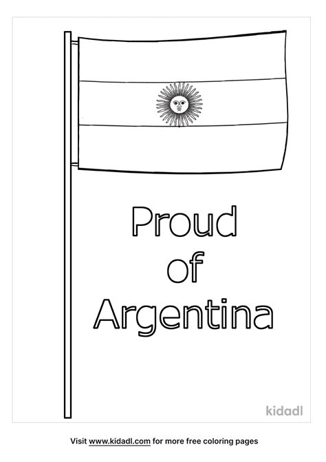 Free Argentina Flag Coloring Page Coloring Page Printables Kidadl