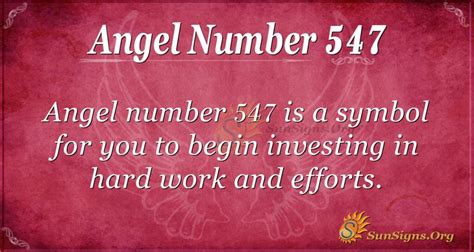 Angel Number 547 Meaning Peace Of Mind Sunsignsorg