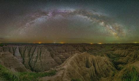 Milky Way Over Panorama Point Badlands National Park Photograph By Hal