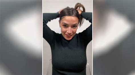 Aoc Tying Her Hair Know Your Meme