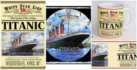 The Titanic White Star Line Collectibles Metal Signs Titanic