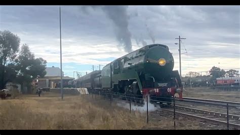 Australian Steam Trains 3801 Western Regional Tour Arriving Dubbo