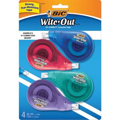 Bic Wite Out Ez Correct Correction Tape Correction Tapes Bic