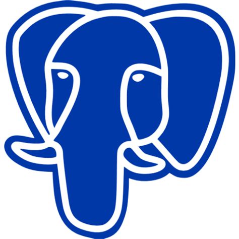 Royal Azure Blue Postgresql Icon Free Royal Azure Blue Database Icons