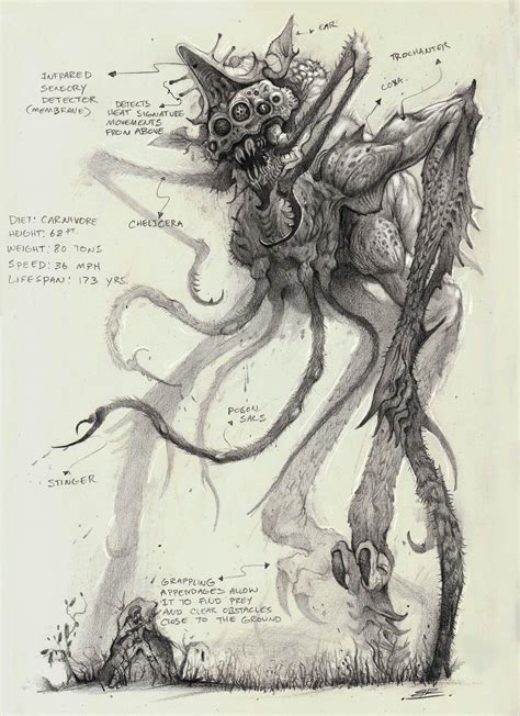 Pin By Phil Warwick On Xeno Anthropology Creature Concept Art