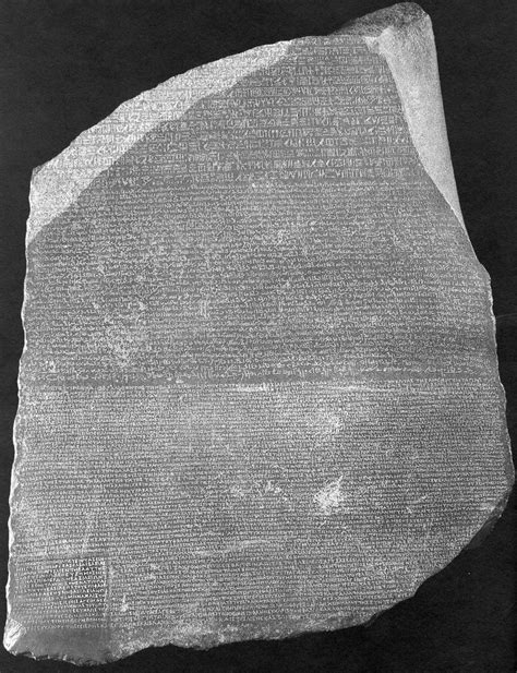 rosetta stone from this the ancient egyptian language was deciphered rosetta stone ancient