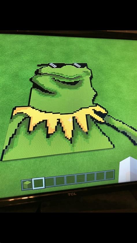 My Kermit Pixel Art R Minecraft