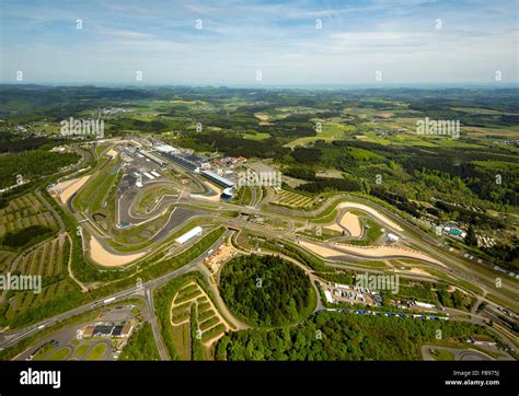 Aerial View Nürburgring In The Spring Pit Lane Race