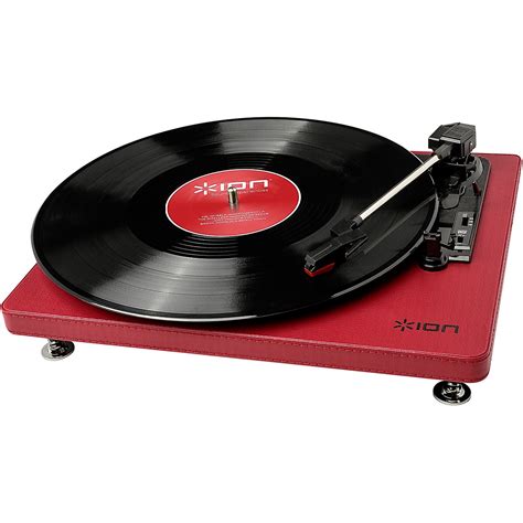 Ion Compact Lp Burgundy Record Player Guitar Center