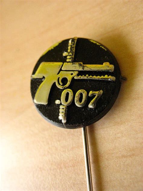 Rare James Bond 007 Lapel Pin From The 1960s Lapel Pins James Bond
