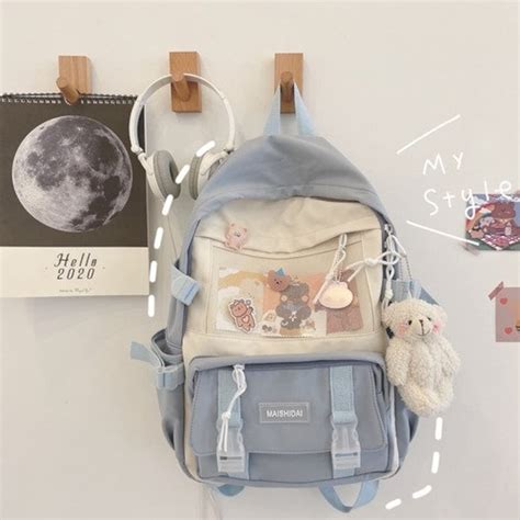 kawaii girls backpack cute school backpacks for teenagers etsy