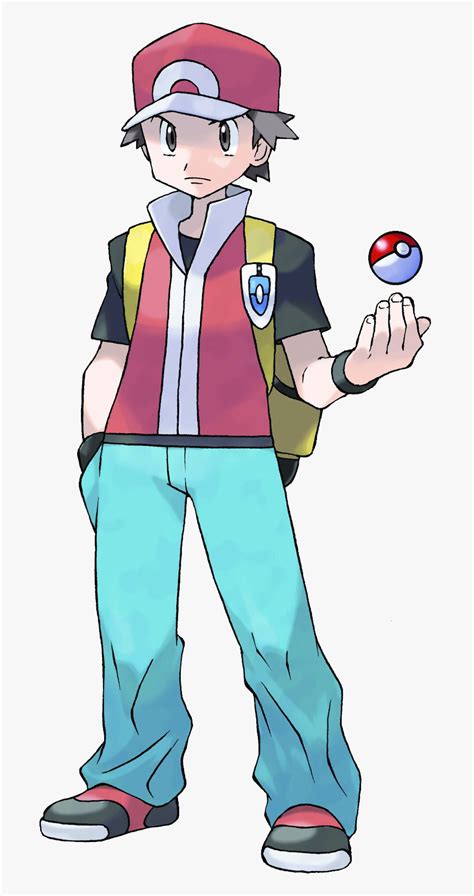 Red Pokemon Trainer Red Hd Png Download Transparent Png Image