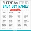 SheKnows's list of the hottest baby boy names of 2015 is here! | Names ...