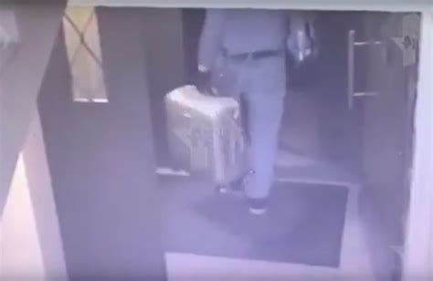 cctv shows man entering flat of instagram influencer found dead in suitcase world news