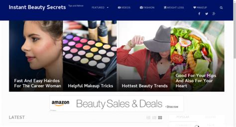 — starter site sold on flippa hot niche beauty blog amazon ads