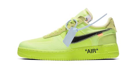 Off White X Nike Air Force 1 Volt Clean Look Rare Norm