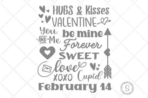 Valentine Word Art Svg Graphic By Sayitwithsimplicity · Creative Fabrica