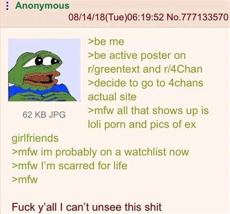 Anon Visits Chan R Greentext