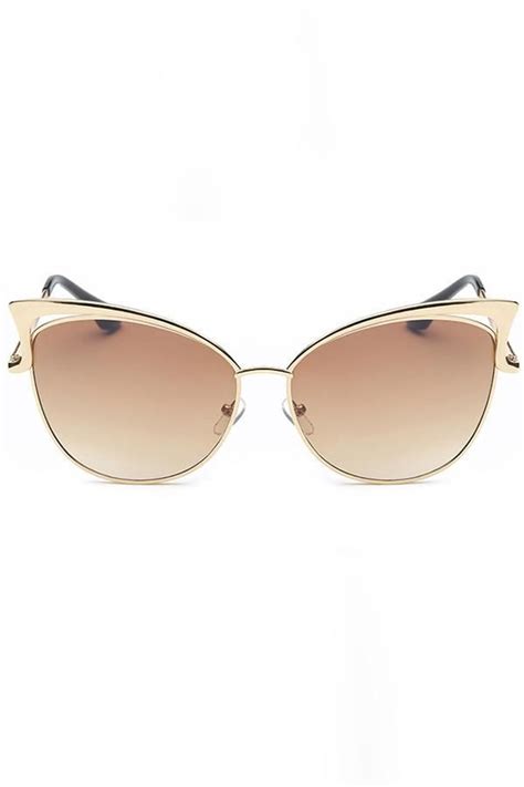 alloy frame cat eye mirrored sunglasses floralkini winged sunglasses mirrored sunglasses