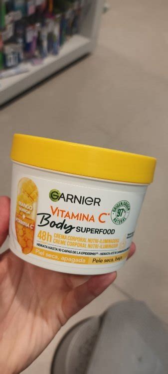 Garnier Crema Corporal Mango Y Vitamina C Body Superfood 380 Ml