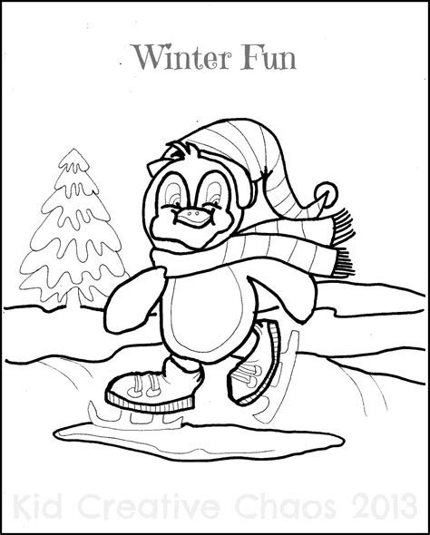 Winter coloring pages mean a lot of fun and many exciting possibilities: Penguin Printable Coloring Pages Letter P Winter Theme ...