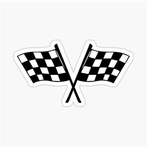 Race Flag Sticker Ubicaciondepersonascdmxgobmx