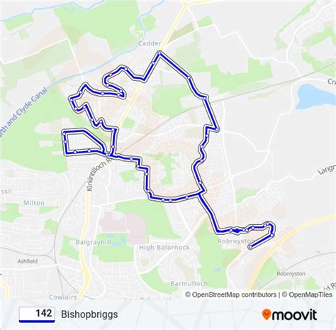 142 Route Schedules Stops And Maps Bishopbriggs Updated