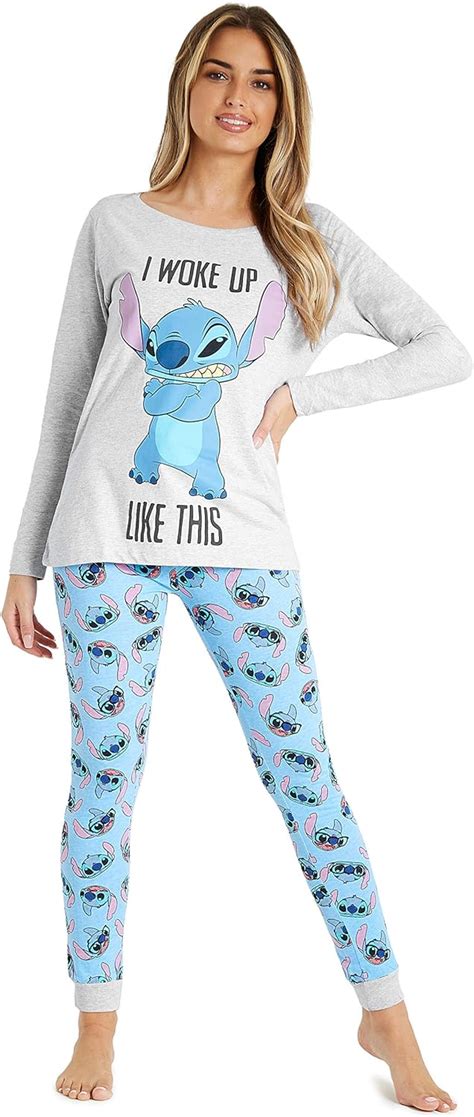 Disney Pyjamas For Women Stitch Womens Pyjamas Cotton Womens