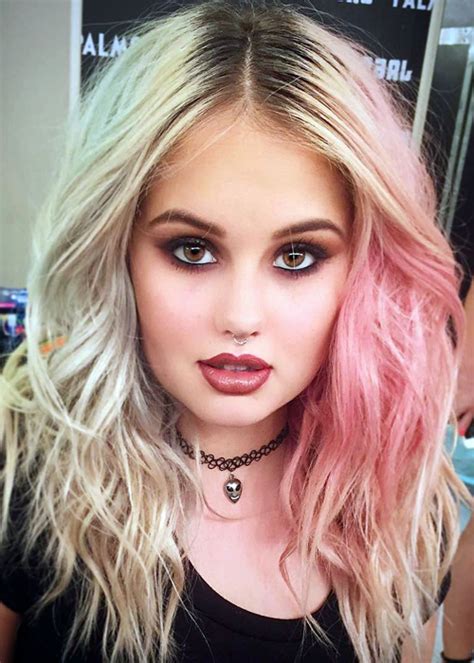 Debby Ryan Wavy Ash Blonde Dark Roots Messy Two Tone Hairstyle Steal Her Style