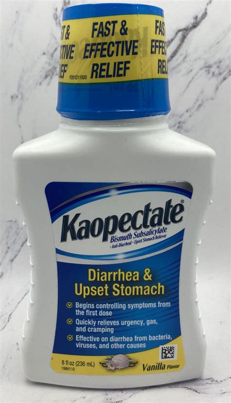 Kaopectate Multi Symptom Relief For Diarrhea Upset Stomach In Vanilla