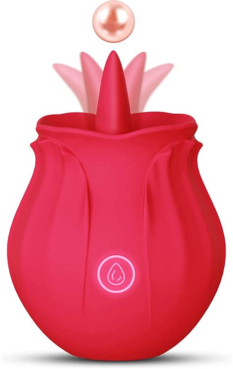 Rose Toy Vibrator For Women Clitoral Stimulator Tongue