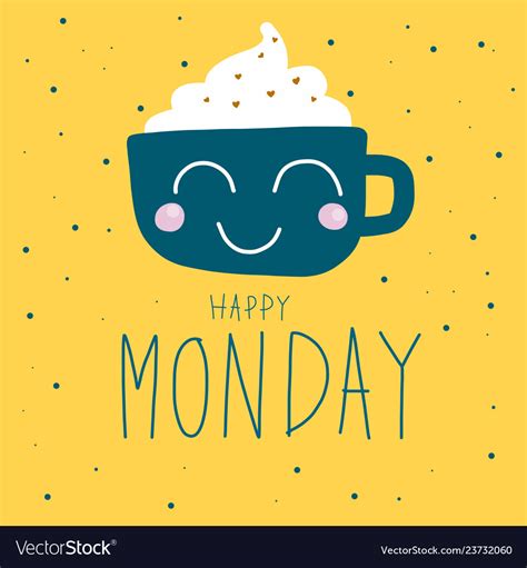 Happy Monday Coffee Clip Art