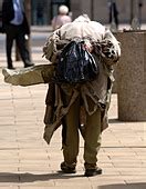 Tramp Homeless Man Walking The Streets In Edinburgh Scotland Stock Photo Royalty Free Image