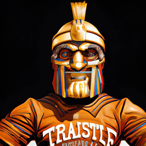 Virginia State University Mascot Trojan Portrait · Creative Fabrica