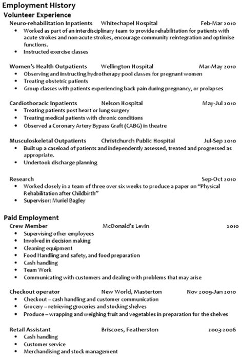 Step 7 Present Your Work History Writing A Great Cv Career