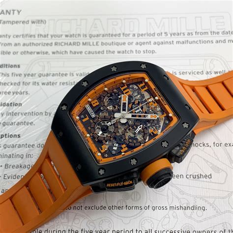 Richard Mille Rm 011 Felipe Massa Fly Back Chronograph Orange Storm