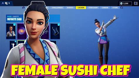 In battle, make your landing with the unsc pelican glider, a miniature pelican carrier. LEAKED NEW FEMALE SUSHI CHEF SKIN IN-GAME FORTNITE - YouTube
