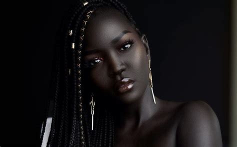 Nyakim Gatwech The Model Who Is Known As The Queen Of Dark Newz