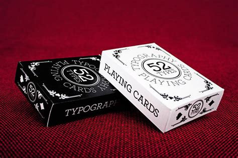 52 Types Deck Of Cards Dieline