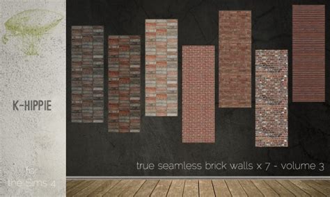 7 Brick Walls Volume 3 At K Hippie Sims 4 Updates