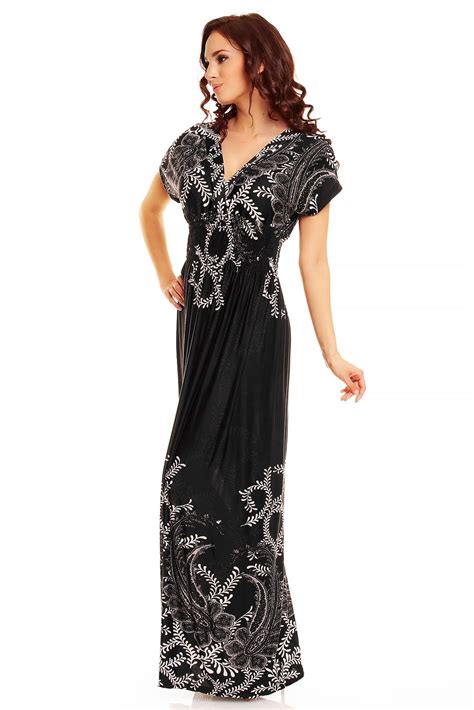 Womens Floral Summer Casual Beach Holiday Long Maxi Day Dress Plus Size