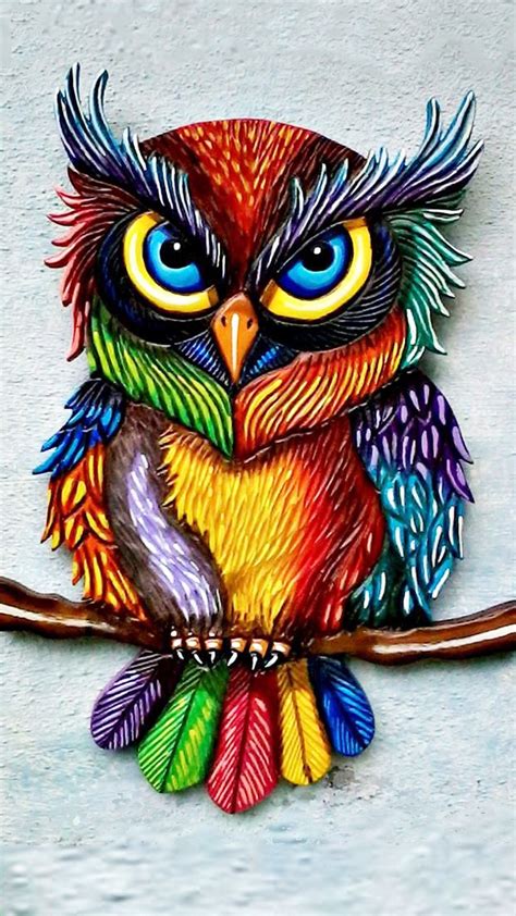 Pin By Tammy Marie On Random Owls Drawing Owl Art Colorful Owls