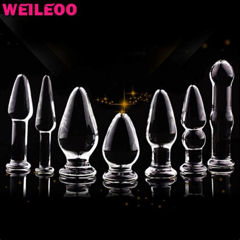 7 Size Glass Butt Plug Anal Plug Glass Gay Adult Sex Toys For Men Woman