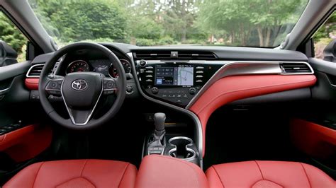 2018 Toyota Camry Xse Black Red Interior