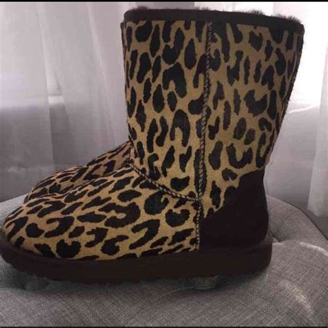 Cheetah Print Uggs Aunthentic Only Worn Once Still In Great