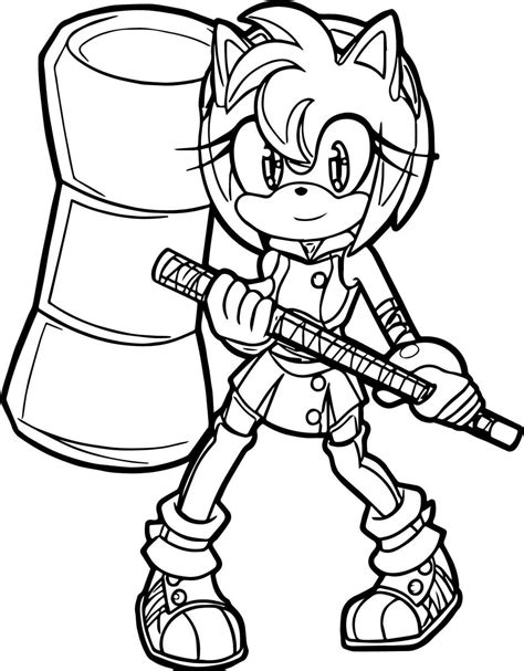 Sonic Amy Coloring Pages Coloring Home