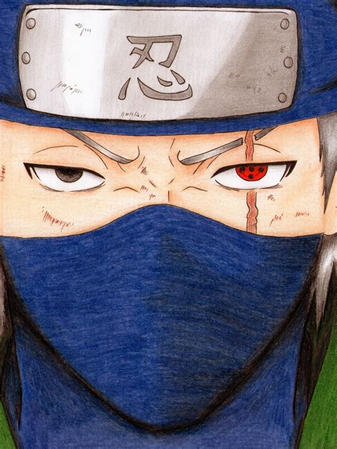 Download Wallpaper Naruto Art Sharingan Kakashi Hatake Section